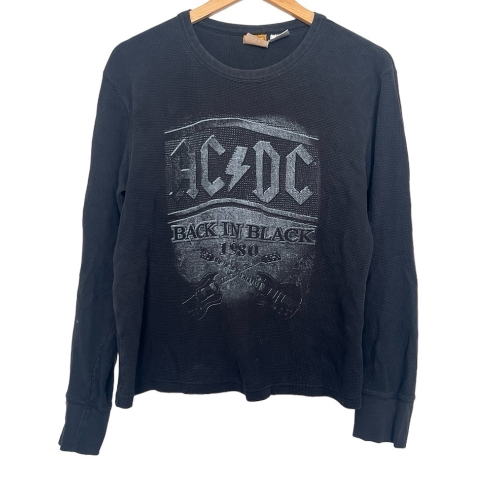 Rockware Anyhill Trading AC/DC Back in Black Cotton Thermal XL
